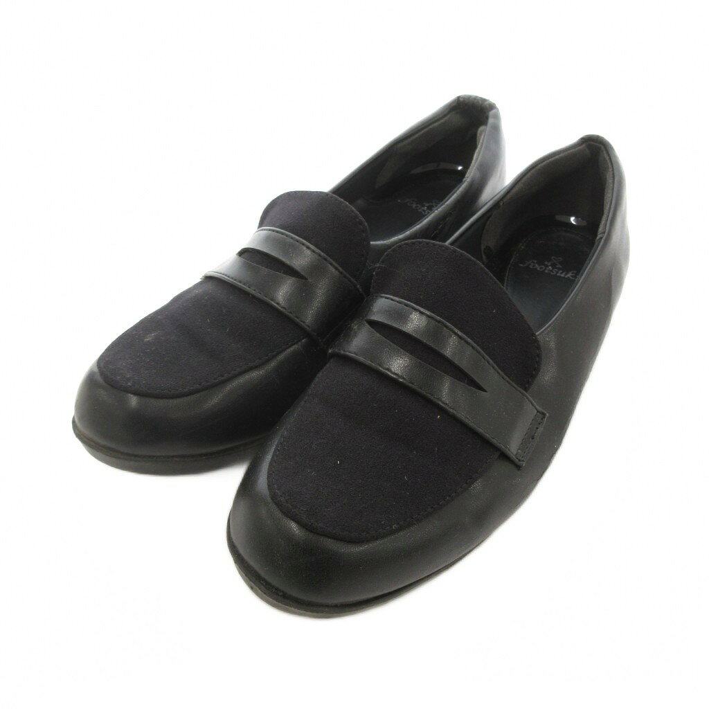 【中古】アシックス asics footsuki フットスキ ローファー ウォーキングシューズ 23.0 黒 ブラック /SJ レディース 【ベクトル 古着】 260612