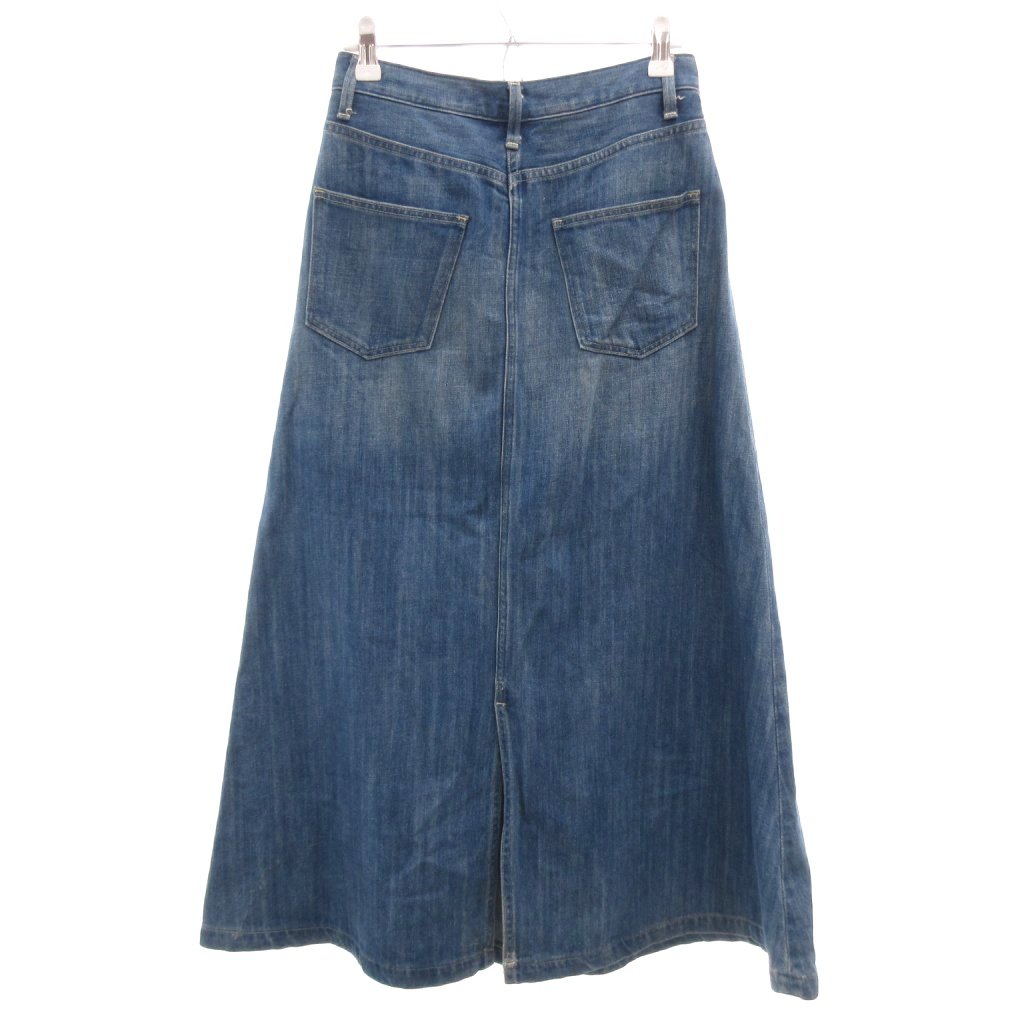 【中古】アーバンリサーチ ドアーズ URBAN RESEARCH DOORS デニムスカート 36 青 ブルー ロング丈 Aラインシルエット /NL ■STK レディース 【ベクトル 古着】 260522 2