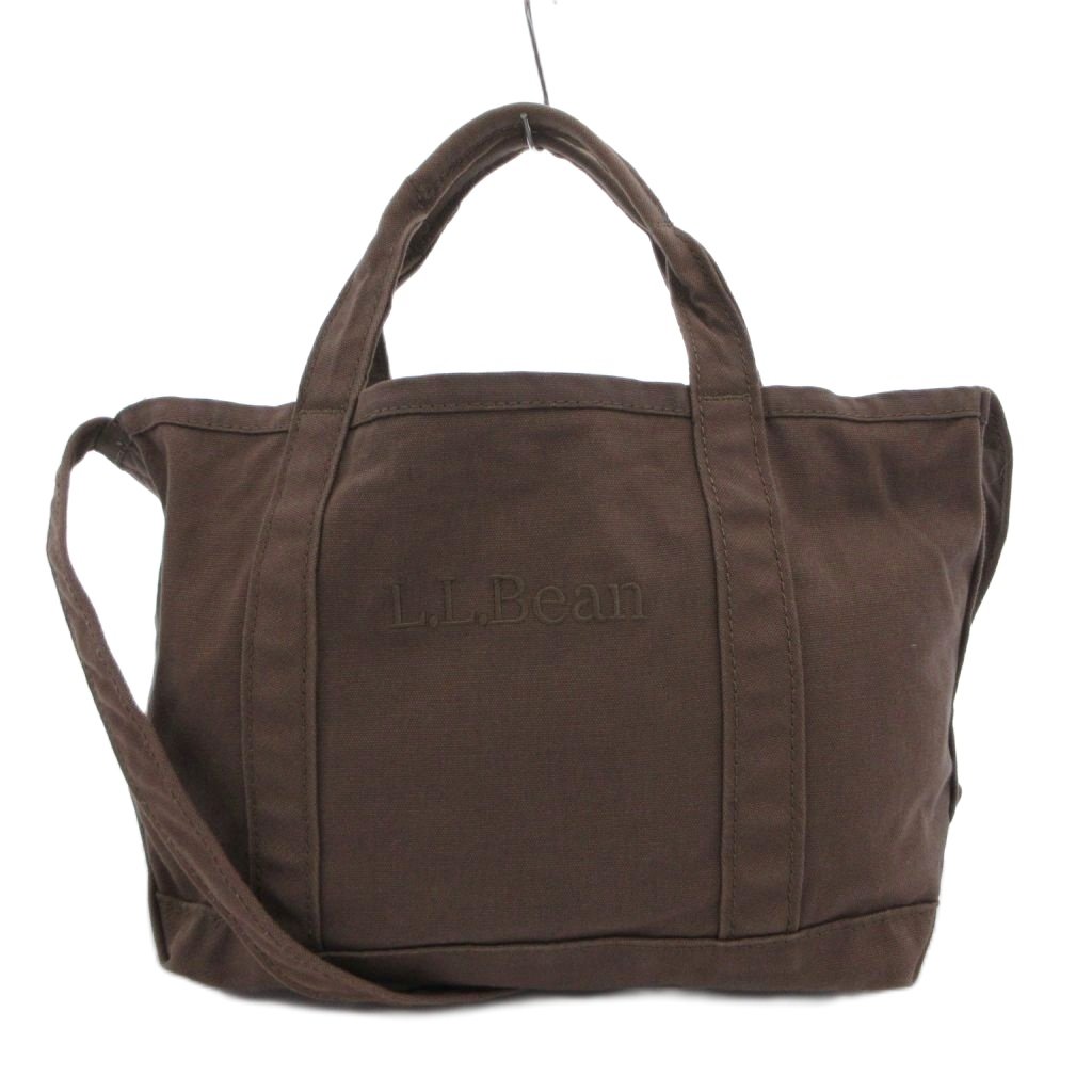 Rakuten - 【中古】エルエルビーン L.L.BEAN グローサリー ショルダーバッグ トートバッグ 刺繍ロゴ ブラウン 無地 /SX メンズ 【ベクトル 古着】 260525