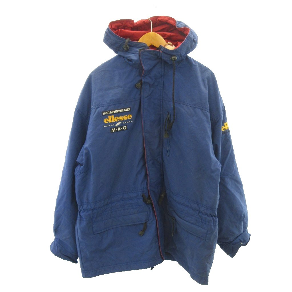 【中古】エレッセ ellesse スキーウェア スノボ セットアップ 2点セット 紺 L 170 ...