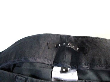 セオリー theory パンツ ボトムス テーパード調 無地 ネイビー系 0 レディース 【中古】【ベクトル 古着】 180829 ブランド古着ベクトルプレミアム店