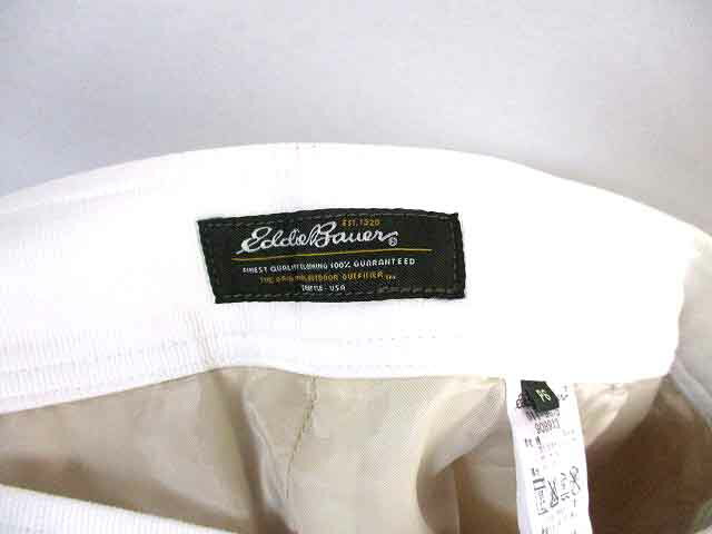 【中古】エディーバウアー EDDIE BAUER パンツ ボトムス サブリナ丈 無地 白 6 レディース 【ベクトル 古着】 190714 ベクトルプレミアム店 3