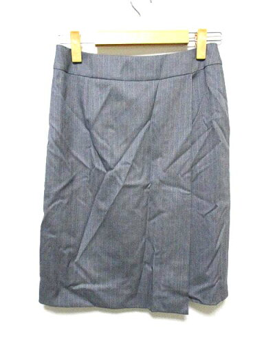 【中古】イネド INED スカート ボトムス 膝丈 ラップスカート風 ストライプ グレー 9 レディース 【ベクトル 古着】 190804 ベクトルプレミアム店 【中古】イネド INED スカート ボトムス 膝丈 ラップスカート風 ストライプ グレー 9 レディース 【ベクトル 古着】 190804 ベクトルプレミアム店