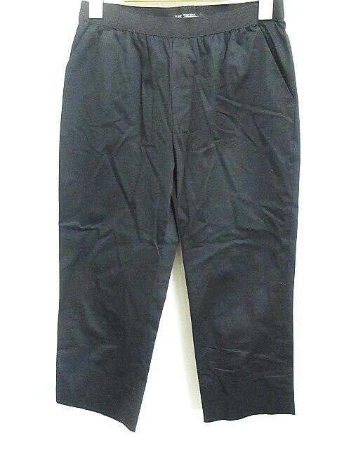 【中古】23区 オンワード樫山 クロップド イージー パンツ 無地 黒 34 レディース 【ベクトル 古着】 190905 ベクトルプレミアム店