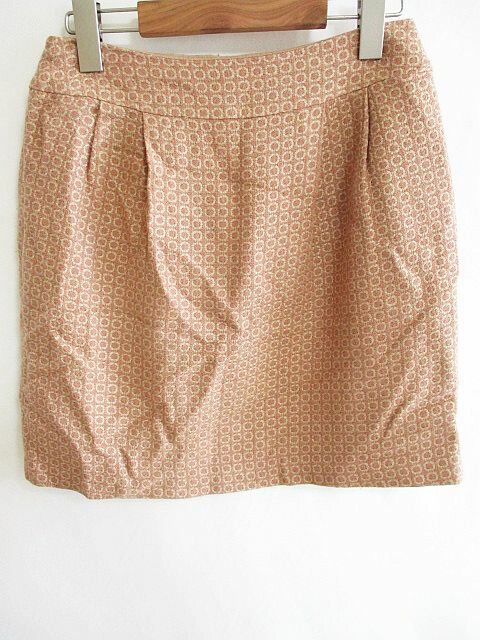 【中古】ナチュラルビューティーベーシック NATURAL BEAUTY BASIC タイトスカート 台形 丸柄 ピンク M レディース 【ベクトル 古着】 200410 ベクトルプレミアム店