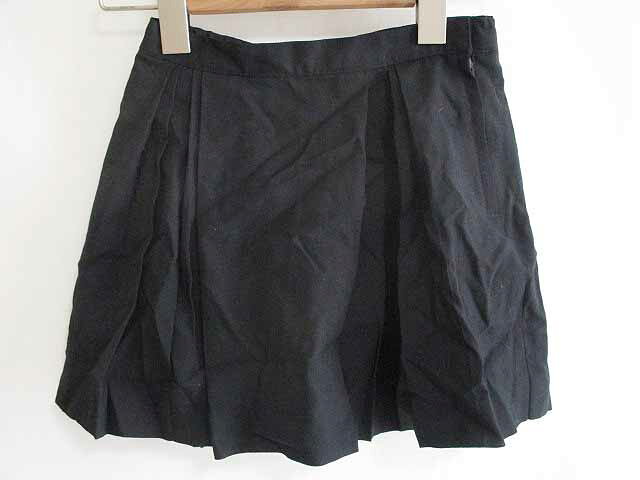 Pleated Skirt - 【中古】コムサイズム COMME CA ISM フレアスカート プリーツスカート ウール 100 無地 黒 キッズ 110 キッズ 【ベクトル 古着】 200416 ベクトルプレミアム店