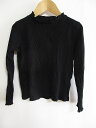 【中古】ユニクロ UNIQLO リブ カットソー キッズ 長袖 黒 130 キッズ 【ベクトル 古着】 220113(4)
