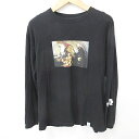 【中古】マジックスティック MAGIC STICK STAR WARS 11920734 Tシャツ ロンT 長袖 丸首 キャラクター プリント スターウォーズ 綿 黒 ブラック XL ■FF メンズ 【ベクトル 古着】 240801