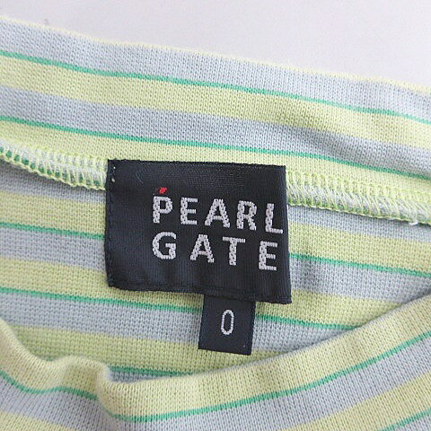 【中古】パーリーゲイツ PEARLY GATES ゴルフ シャツ 半袖 ハイネック モックネッ...