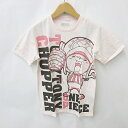 【中古】未使用品 ワンピース ONE PIECE Tシャツ カットソー 半袖 丸首 キャラクター チョッパー プリント ピンク M メンズ 【ベクトル 古着】 241015