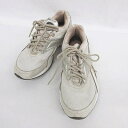 【中古】リーボック Reebok ランニングシューズ スニーカー ローカット レースアップ ロゴ ベージュ 23 レディース 【ベクトル 古着】 241129