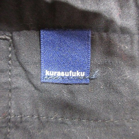 【中古】kurasufuku パンツ カーゴパンツ ロング丈 裏起毛 黒 ブラック L メンズ 【ベクトル 古着】 250228