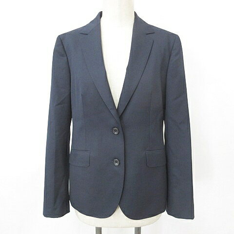 【中古】未使用品 カシヤマ KASHIYAMA ジャケット オーダーメイド テーラード シングル 2B 総裏 ベンツ 紺 ネイビー G7 サンプル品 レディース...