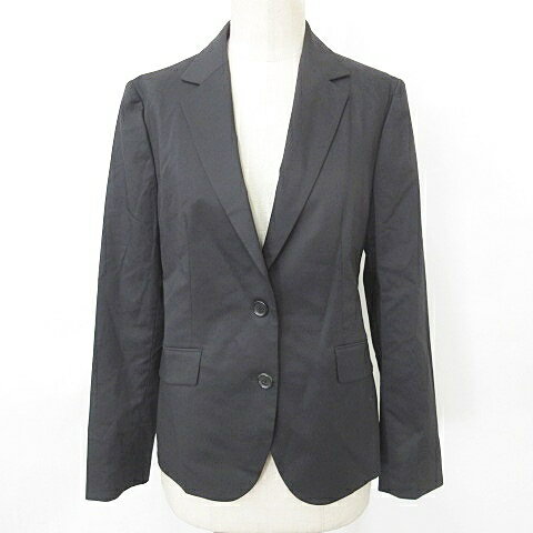 【中古】未使用品 カシヤマ KASHIYAMA ジャケット オーダーメイド テーラード シングル 2B ベンツ 総裏 黒 ブラック 7 サンプル品 レディース ...