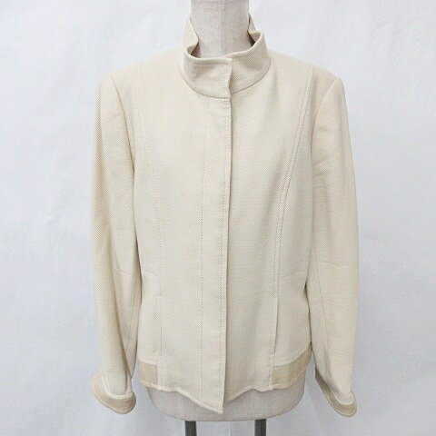 【中古】トラサルディ TRUSSARDI ジャケット スタンドカラー 比翼 釦開き 別布 黄 イエロー 46 レディース 【ベクトル 古着】 250416 【中古】トラサルディ TRUSSARDI ジャケット スタンドカラー 比翼 釦開き 別布 黄 イエロー 46 レディース 【ベクトル 古着】 250416