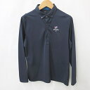 【中古】キャロウェイ CALLAWAY ゴルフ スポーツウエア シャツ ポロシャツ 長袖 ボタンダウン 紺 青 ネイビー ブルー LL メンズ 【ベクトル 古着】 250427