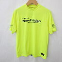【中古】NewEdition GOLF ニューエディション ゴルフ スポーツウエア シャツ ハイネック モックネック 速乾 プリント 蛍光イエロー ブラック 黄 黒 XXL メンズ 【ベクトル 古着】 250501(4)