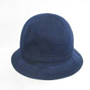 【中古】ニューエラ NEW ERA フィドラ 帽子 ハット ボーラーハット ニット メタルピン ネイビー 紺 L メンズ 【ベクトル 古着】 250430