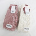 【中古】未使用品 ジェラートピケ gelato pique ソックス 2点セット ルームソックス 靴下 スフレアランハートソックス バレンタイン アイボリー ピンク F レディース 【ベクトル 古着】 250520