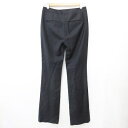 【中古】セオリー Theory パンツ スラックス ロング丈 ストレッチ ウール 紺 ネイビー 00 レディース 【ベクトル 古着】 250625