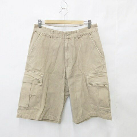 【中古】ポインター POINTER パンツ 古着 ハーフパンツ カーゴ ショート コットン ベージュ L メンズ 【ベクトル 古着】 250808