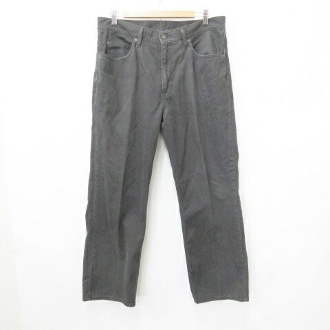 【中古】リーバイス Levi's 502 デニム ジーンズ パンツ ロング ロゴ 綿 チャコール 黒 ブラック 36 メンズ 【ベクトル 古着】 250918
