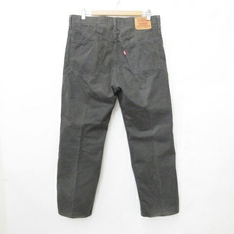 【中古】リーバイス Levi's 502 デニム ジーンズ パンツ ロング ロゴ 綿 チャコール 黒 ブラック 36 メンズ 【ベクトル 古着】 250918
