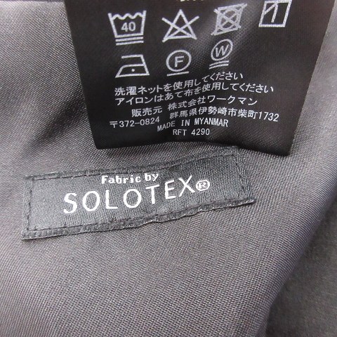 【中古】ワークマン WORKMAN ソロテックス 2WAY ワークジャケット シングル テーラード メッシュ 黒 ブラック L メンズ 【ベクトル 古着】 250907