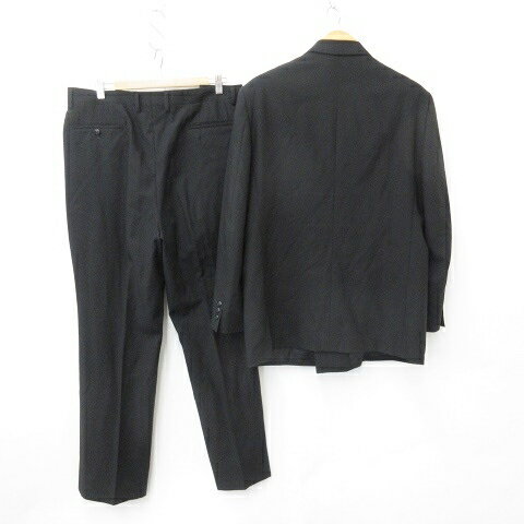 【中古】STRUMENT スーツ フォーマル セットアップ ジャケット パンツ ウール ブラック 黒 102BE7 メンズ 【ベクトル 古着】 250928