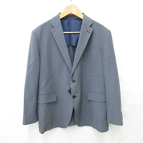 【中古】未使用品 ジャケット テーラードジャケット シングル 大きいサイズ グレー ネイビー 紺 3L メンズ 【ベクトル 古着】 250923