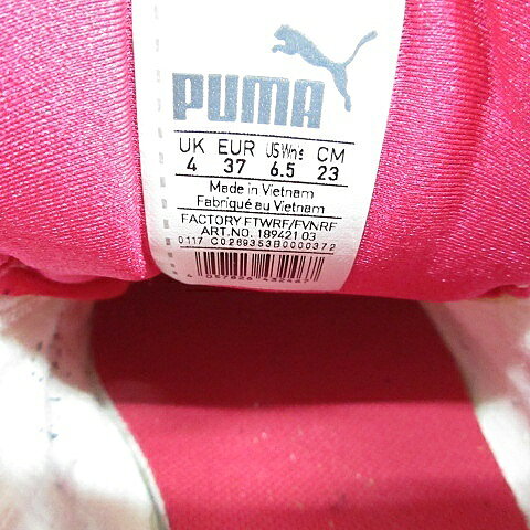 【中古】プーマ PUMA ゴルフシューズ ダイヤル式 スパイク 189421 ピンク ホワイト...