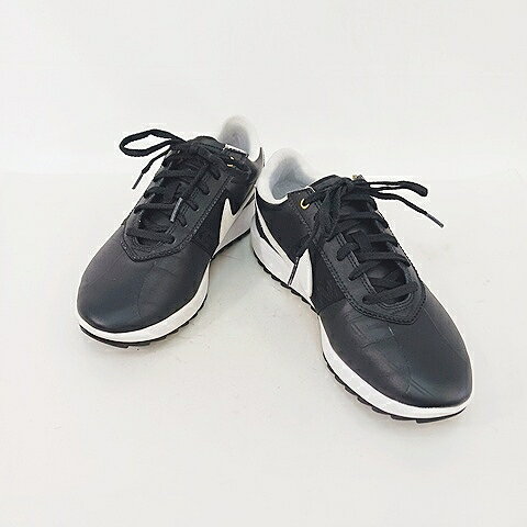 【中古】ナイキ NIKE 靴 ゴルフシューズ コルテッツ スパイクレス CI1670-001 ブラック ホワイト 黒 白 23 レディース 【ベクトル 古着】 260811