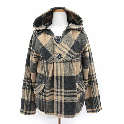【中古】シンプリシテェ Simplicite ジャケット フード チェック ウール混 ベージュ グレー /hk0119 レディース 【ベクトル 古着】 190119 ブランド古着ベクトルプレミアム店 【中古】シンプリシテェ Simplicite ジャケット フード チェック ウール混 ベージュ グレー /hk0119 レディース 【ベクトル 古着】 190119 ブランド古着ベクトルプレミアム店