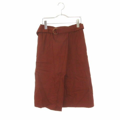 【中古】ショコラフィネローブ chocol raffine robe スカート フレア ラップテイスト ロング F 茶 ブラウン ☆S☆ /hn0314 レディース 【ベクトル 古着】 190314 ブランド古着ベクトルプレミアム店