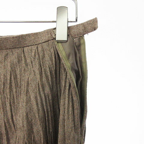 【中古】feel and ease スカート ひざ丈 フレア ウール混 64 茶 ブラウン ☆S☆ aan0318 レディース 【ベクトル 古着】 190318 ブランド古着ベクトルプレミアム店