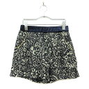 【中古】 ブージュルード Bou Jeloud パンツ ショート スカート キュロット 総柄 F 紺 ネイビー ☆S☆ ako0611 レディース 【ベクトル ...