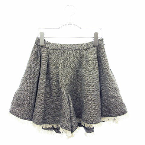 【中古】 ダズリン dazzlin パンツ キュロット ウール混 S グレー ☆S☆ /nn0614 レディース 【ベクトル 古着】 190614