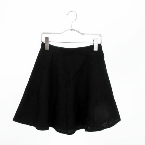 【中古】 スライ SLY スカート フレア ミニ 1 黒 ブラック ☆S☆ /yt0615 レディース 【ベクトル 古着】 190615