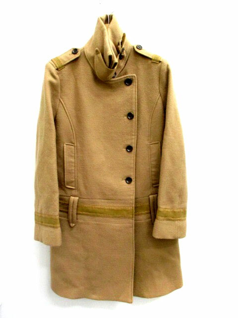 【中古】ブロードゥリー&コー Broderie&Co ナノユニバース コート スタンドカラー ロング 36 ベージュ /CY28 レディース 【ベクトル 古着】 180111 ブランド古着ベクトルプレミアム店 vectorpremium-18647205 ブランド古着ベクトルプレミアム店 パッケージ画像