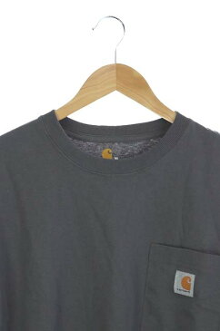 カーハート carhartt カットソー プルオーバー 半袖 ポケット ワンポイント M チャコールグレー /ET メンズ 【中古】【ベクトル 古着】 180327 ブランド古着ベクトルプレミアム店