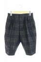 【中古】アンルート EN ROUTE パンツ ハーフ ツータック チェック 2 黒 /AA ■AC レディース 【ベクトル 古着】 180427 ブランド古着ベクトルプレミアム店(4)