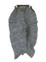 【中古】イッセイミヤケ ISSEY MIYAKE パンツ ロング 変形パンツ ウエストゴム ボーダー グレー系 IM26FF679 size2 QQQ レディース 【ベクトル 古着】 240616(4)