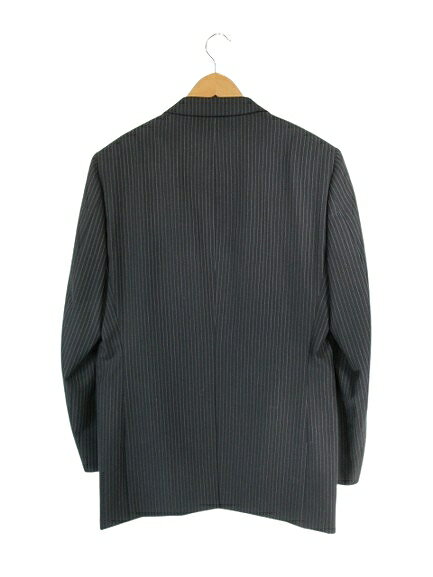 【中古】バツ Ba-tsu セットアップ テーラード ジャケット 2B スラックス パンツ ストライプ サイズY7 グレー QQQ メンズ 【ベクトル 古着】 250125