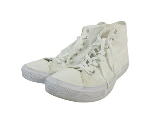 【中古】コンバース CONVERSE スニーカー ハイカット ロゴ 無地 ホワイト サイズ30.0 QQQ メンズ 【ベクトル 古着】 250427