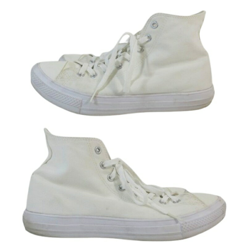 【中古】コンバース CONVERSE スニーカー ハイカット ロゴ 無地 ホワイト サイズ30.0 QQQ メンズ 【ベクトル 古着】 250427