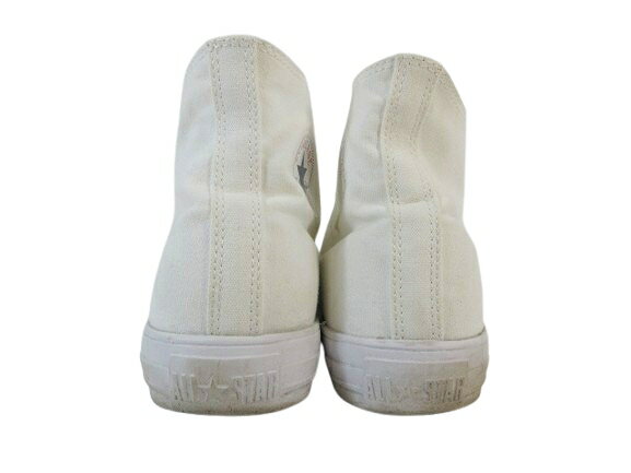 【中古】コンバース CONVERSE スニーカー ハイカット ロゴ 無地 ホワイト サイズ30.0 QQQ メンズ 【ベクトル 古着】 250427