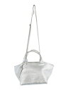 【中古】アラマルヴァ A.la Malva ハンドバッグ ショルダー 2way チャーム 無地 シルバー QQQ レディース 【ベクトル 古着】 250731
