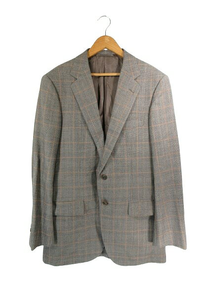 【中古】ユナイテッドアローズ UNITED ARROWS スーツ セットアップ チェック ジャケット パンツ ウール サイズ48 ブラウン系 QQQ メンズ 【ベクトル 古着】 250929