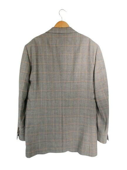 【中古】ユナイテッドアローズ UNITED ARROWS スーツ セットアップ チェック ジャケット パンツ ウール サイズ48 ブラウン系 QQQ メンズ 【ベクトル 古着】 250929