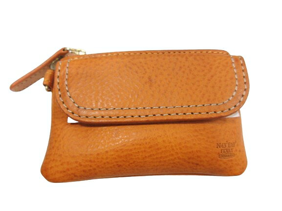 【中古】未使用品 DOUBLES ダブルス コインケース 財布 ウォレット 小銭入れ N43.7 E10.8 ITALY 革 レザー ブラウン QQQ メンズ 【ベクトル 古着】 251003